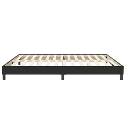 Boxspring zonder matras fluweel zwart 200x220 cm