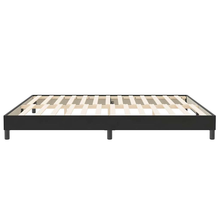 Boxspring zonder matras fluweel zwart 200x220 cm
