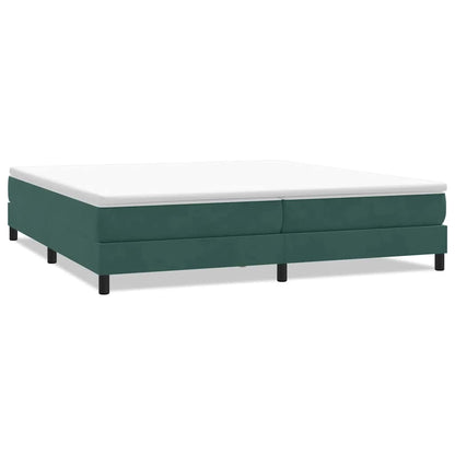 Bed boxspring zonder matras 200x220 cm fluweel donkergroen