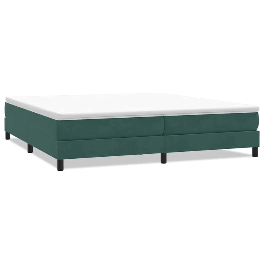 Bed boxspring zonder matras 200x220 cm fluweel donkergroen