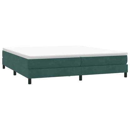 Bed boxspring zonder matras 200x220 cm fluweel donkergroen
