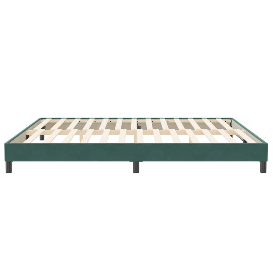 Bed boxspring zonder matras 200x220 cm fluweel donkergroen