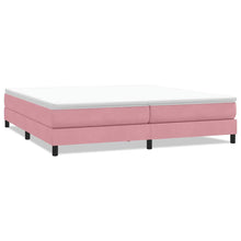 Boxspring zonder matras fluweel roze 200x220 cm