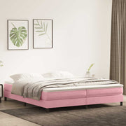 Boxspring met matras 180x210 cm roze fluweel