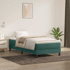 Boxspring met matras 80x220 cm fluweel donkergroen