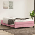 Boxspring 160x220 cm fluweel roze