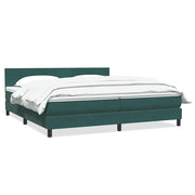 Boxspring met matras 180x220 cm donkergroen fluweel