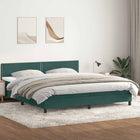 Boxspring met matras 180x220 cm donkergroen fluweel