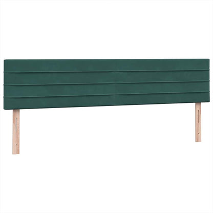 Boxspring Met Matras Fluweel 180 x 220 cm Donkergroen