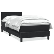 Boxspring met matras 90x210 cm zwart fluweel