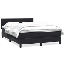 Boxspring met matras fluweel zwart 160x210 cm
