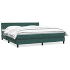 Boxspring 180x220 cm donkergroen fluweel