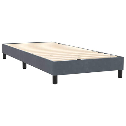 Boxspring met matras en LED fluweel donkergrijs 80x210 cm