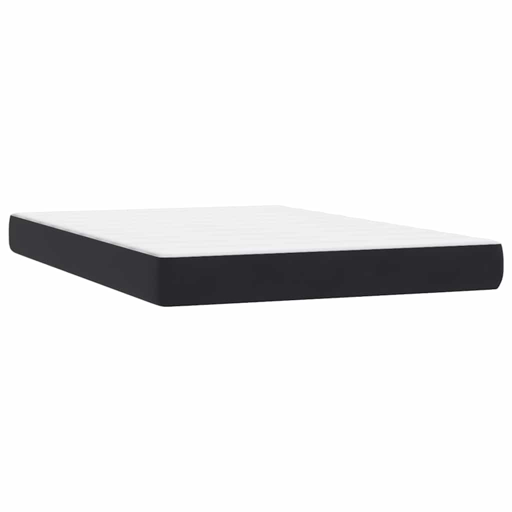 Boxspring met matras en LED fluweel zwart 160x210 cm