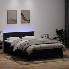 Boxspring met matras fluweel zwart 160x210 cm