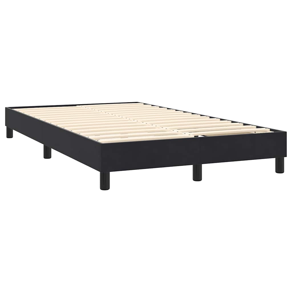 Boxspring met matras en LED fluweel zwart 160x210 cm