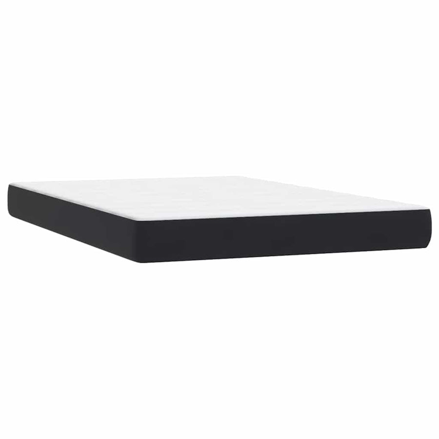 Boxspring met matras en LED fluweel zwart 160x210 cm