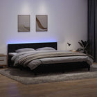 Boxspring met matras 200x220 cm zwart fluweel