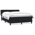 Boxspring met matras 160x210 cm zwart fluweel