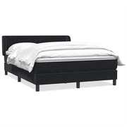 Boxspring met matras 160x210 cm zwart fluweel