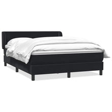 Boxspring met matras fluweel zwart 160x210 cm