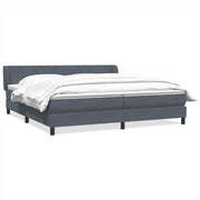 Boxspring 180x210 cm fluweel donkergrijs