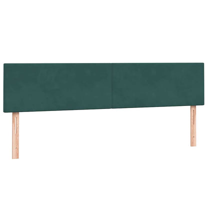 Boxspringbed Met Matrassen Fluweel 180 x 220 cm Donkergroen