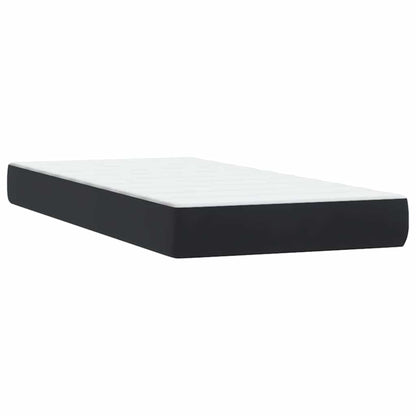 Boxspring met matras fluweel zwart 80x210 cm