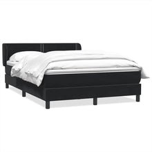 Boxspring met matras fluweel zwart 160x210 cm