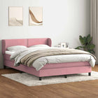 Boxspring met matras 160x210 cm roze fluweel