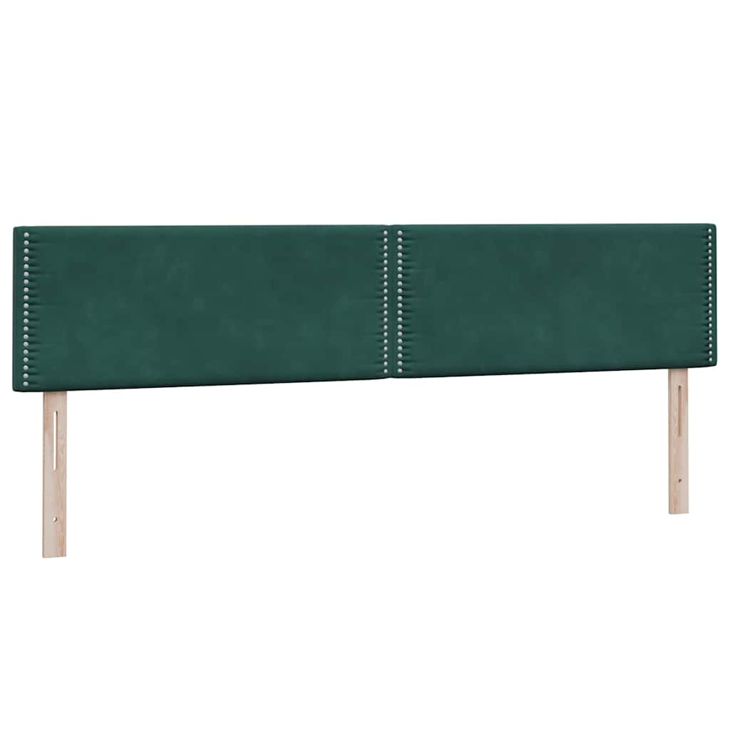 Boxspringbed met matrassen 180x220 cm fluweel donkergroen