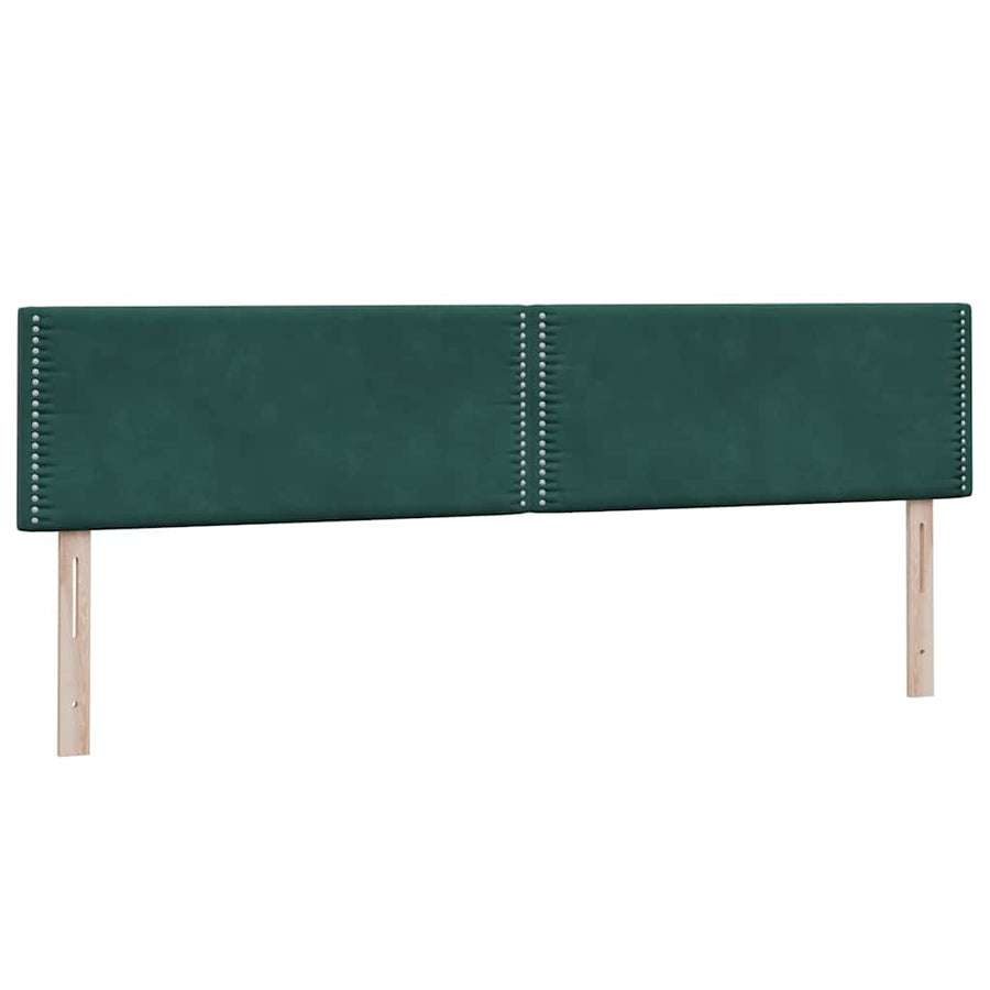Boxspringbed met matrassen 180x220 cm fluweel donkergroen