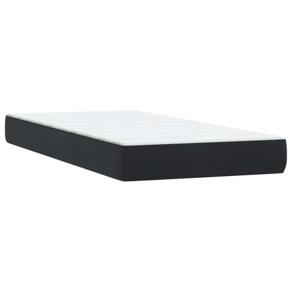 Boxspringbed met matrassen 200x220 cm fluweel zwart
