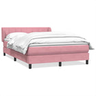 Boxspring met matras 140x210 cm roze fluweel
