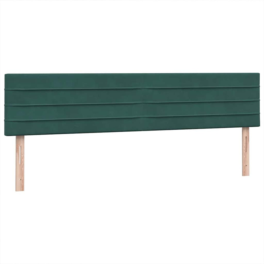 Boxspringbed Met Matrassen Fluweel 180 x 220 cm Donkergroen