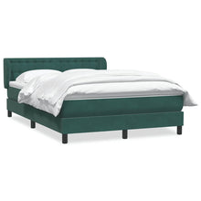 Boxspring Met Matras Fluweel 160 x 220 cm Donkergroen