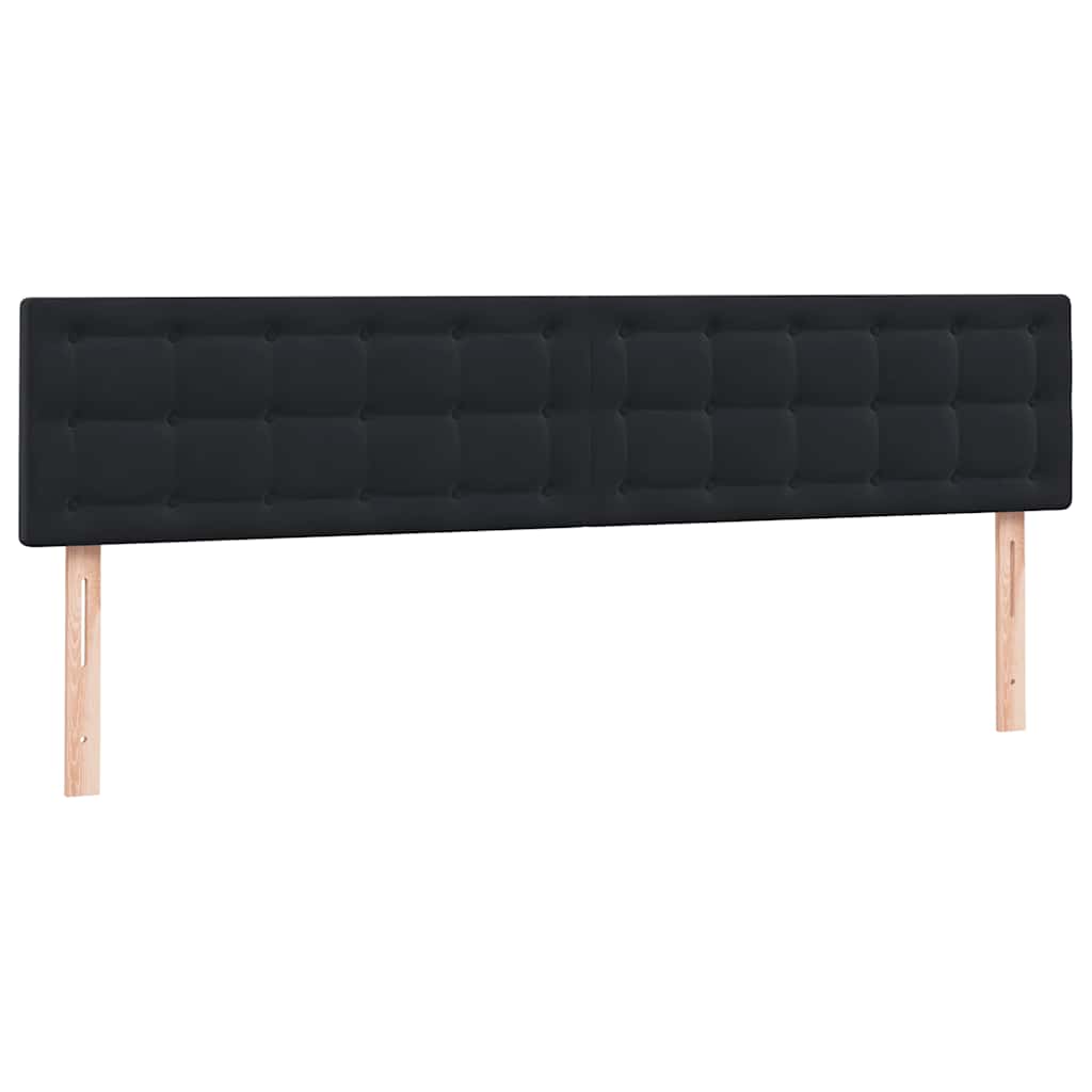 Boxspringbed met matrassen 200x220 cm fluweel zwart