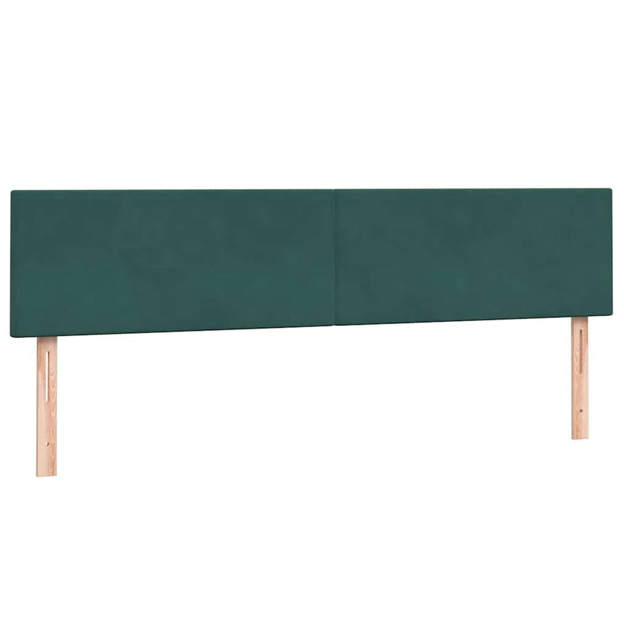 Boxspring Met Matras Fluweel 180 x 220 cm Donkergroen