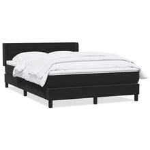 Boxspring met matras fluweel zwart 160x210 cm