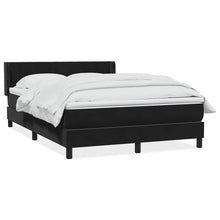 Boxspring met matras fluweel zwart 160x210 cm