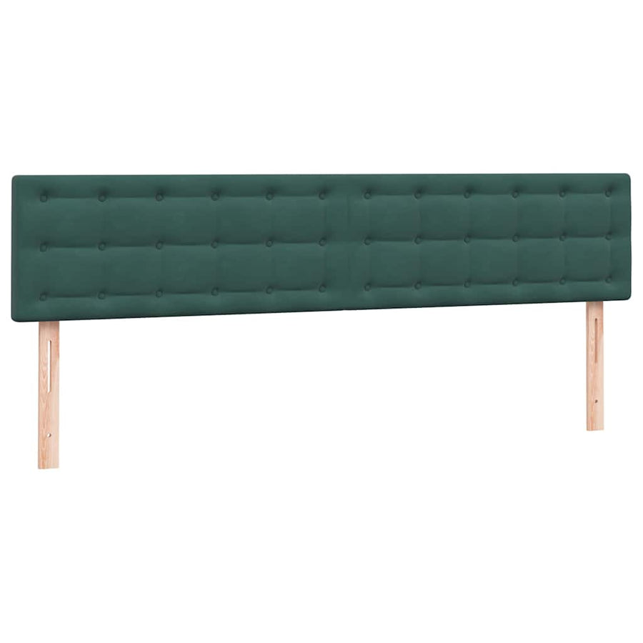 Boxspring Met Matras Fluweel 180 x 220 cm Donkergroen