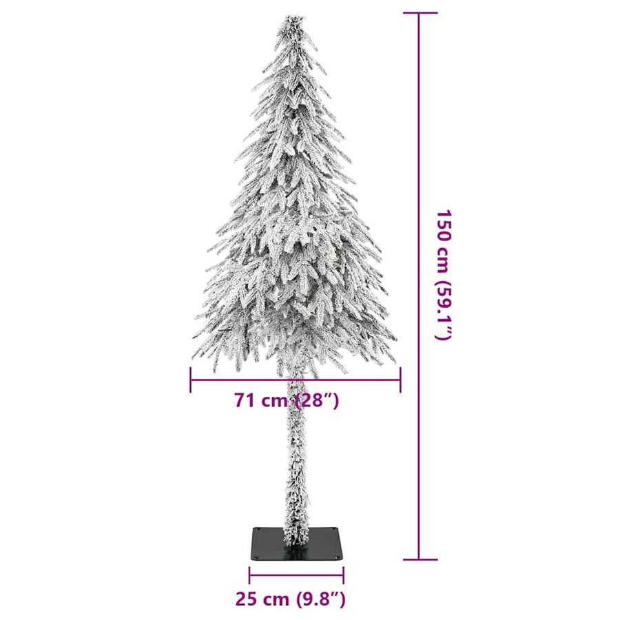 Kunstkerstboom Wit 71 x 71 x 150 cm Polyethyleen en Metaal