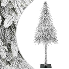 Artificial Christmas Tree White 76 x 76 x 180 cm Polyethylene and Metal