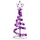 Kerstboom lichtkegel met kerstballen 80 LED's warmwitte 120 cm