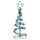 Kerstboom lichtkegel met kerstballen 80 LED's warmwitte 120 cm