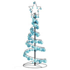 Kerstboom lichtkegel met kerstballen 80 LED's warmwitte 120 cm