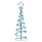 Kerstboom lichtkegel met kerstballen 100 LED's warmwitte 150 cm