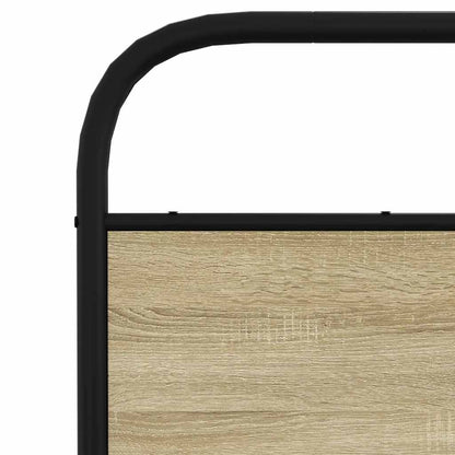 Bedframe zonder matras metaal sonoma eikenkleurig 140x190 cm