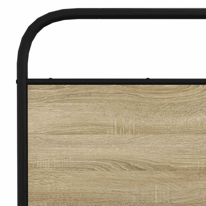 Bedframe zonder matras metaal sonoma eikenkleurig 160x200 cm