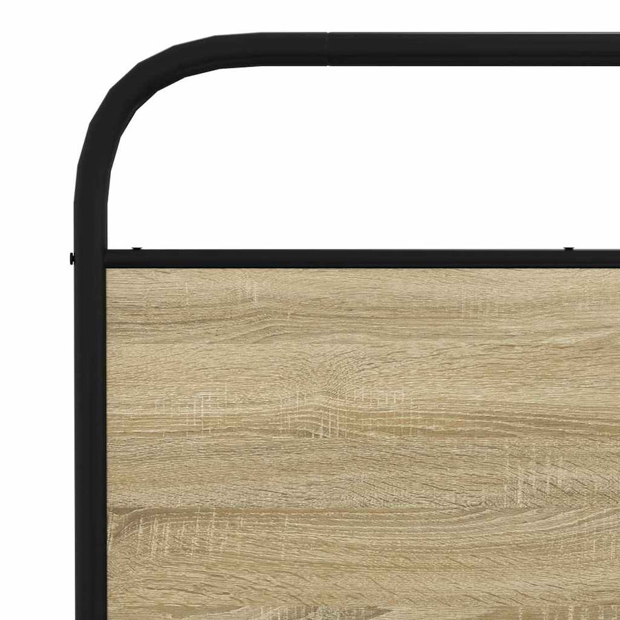 Bedframe zonder matras metaal sonoma eikenkleurig 180x200 cm